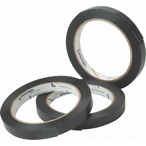 Black General Purpose Strapping Tape, 2.7 mils Thick, 18.288 mm (18/25") x 54.864 m (180')  Groupe Belzile Dickner