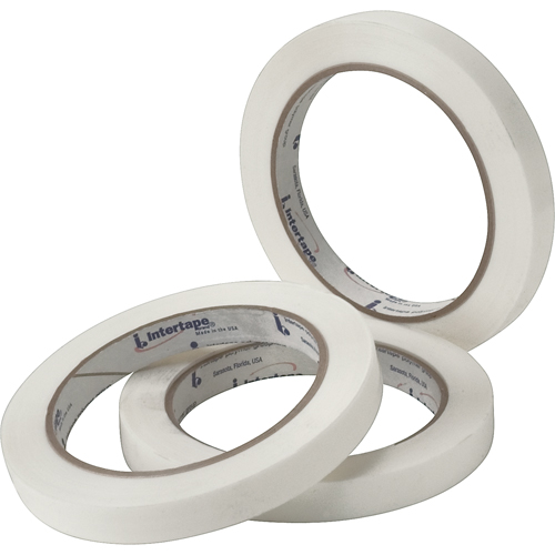 White General Purpose Strapping Tape, 2.7 mils Thick, 12 mm (47/100") x 54.864 m (180')  Groupe Belzile Dickner