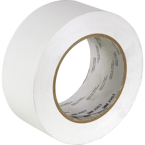 Rubans adh&eacute;sifs en vinyle 3903, 50 mm (2") la x 45,5 m (149,25') lo, 6,3 mils, Blanc Groupe Belzile Dickner