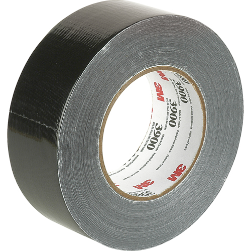 Economy Grade Coloured Duct Tape 3900, 8 mils, Black, 48 mm (2") x 55 m (180') Groupe Belzile Dickner