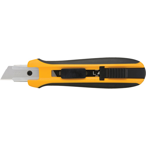Five-Position Safety Knife, 18 mm, Silver, Rubber Handle Groupe Belzile Dickner