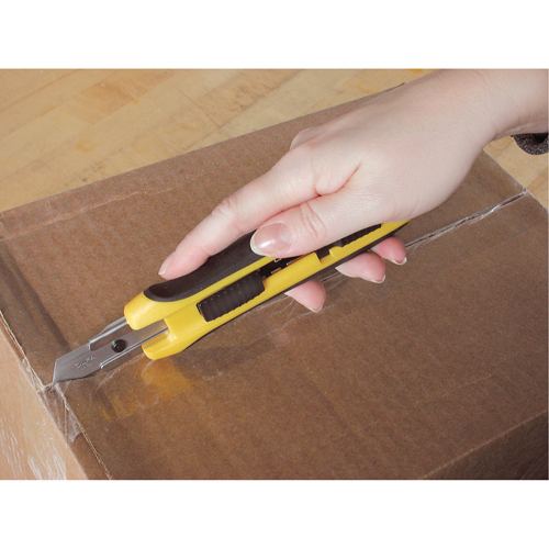 Five-Position Safety Knife, 18 mm, Silver, Rubber Handle Groupe Belzile Dickner