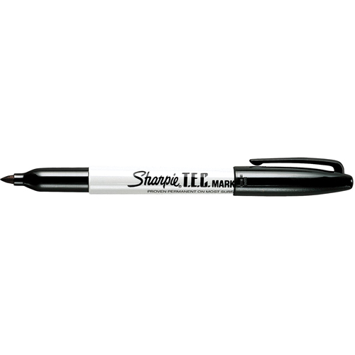 T.E.C. Permanent Marker, Fine, Black Groupe Belzile Dickner