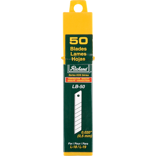 Replacement Blades, Snap-Off Style Groupe Belzile Dickner