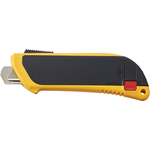 Automatic Self-Retracting Safety Knife with Guard, 10 mm, Carbon Steel, Heavy-Duty, Plastic Handle Groupe Belzile Dickner