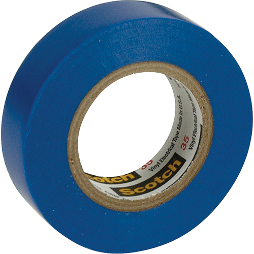 Scotch&reg; 35 Colour Coded Tape, 12.7 mm (1/2") x 20.1 m (66'), Blue, 7 mils Groupe Belzile Dickner
