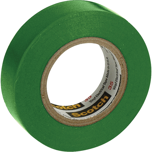 Scotch&reg; 35 Colour Coded Tape, 12.7 mm (1/2") x 6.1 m (20'), Green, 7 mils Groupe Belzile Dickner