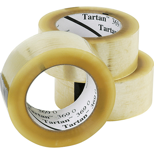 Tartan 369 Box Sealing Tape, Acrylic Adhesive, 1.6 mils, 48 mm (1-22/25") x 132 m (432') Groupe Belzile Dickner
