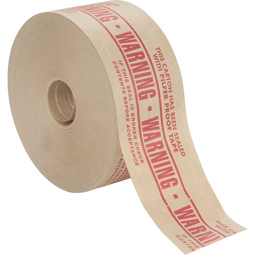 Pre-Printed Gummed Tapes, 72 mm (2-4/5") x 137 m (449.475'), Kraft Groupe Belzile Dickner