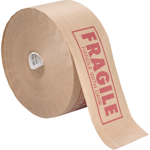 Rubans gommes pr&eacute;-imprim&eacute;s, 76 mm (3") x 137 m (449,475'), Kraft Groupe Belzile Dickner