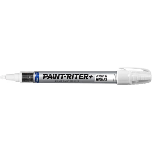 Paint-Riter&reg;+ Detergent Removable Paint Marker, Liquid, White Groupe Belzile Dickner