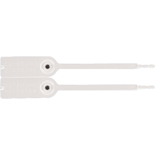 Gemini&reg; Tote Seals, 7-1/4", Plastic, Pull-Through Groupe Belzile Dickner