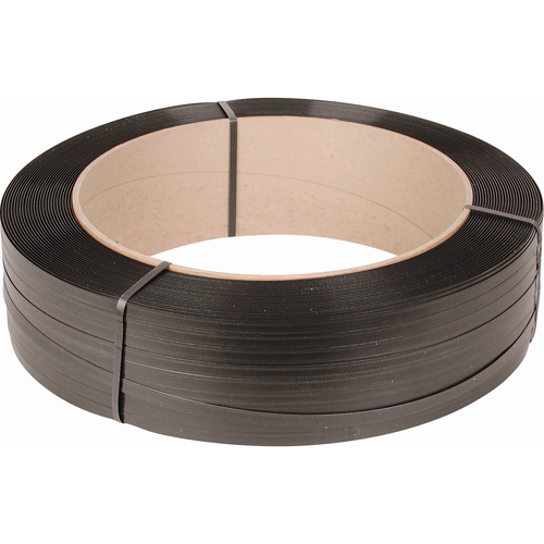 Strapping, Polypropylene, 1/2" W x 7200' L, Black, Machine Grade Groupe Belzile Dickner