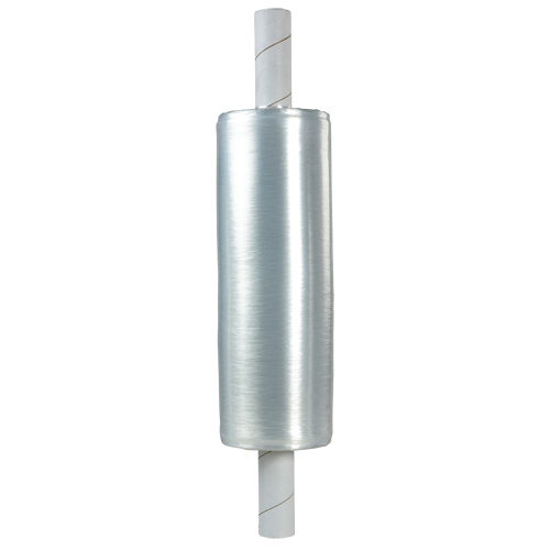 Film &eacute;tirable &agrave; la main, moyeu allong&eacute;, Calibre 80 (20,3 microm&egrave;tres), 20" x 1000', Transparent Groupe Belzile Dickner