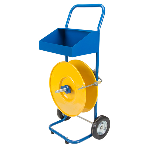 Distributeur de feuillards, Feuillard Polyester/Polypropyl&egrave;ne, Dia de noyau 8", largeur de rouleau 8" Groupe Belzile Dickner