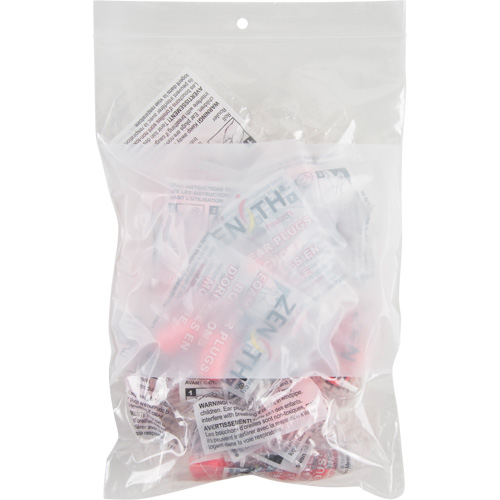 Sacs en poly avec espace inscriptible blanc, Refermable, 9" x 6", 2 mils Groupe Belzile Dickner