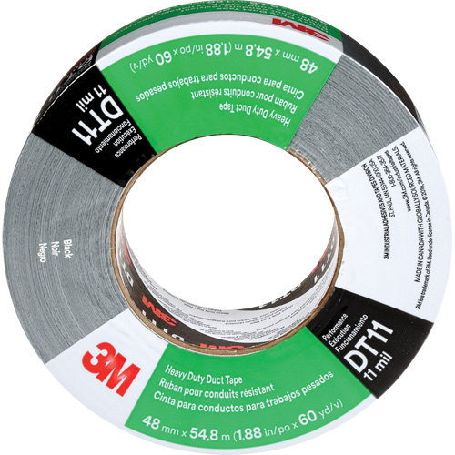 Ruban adh&eacute;sif robuste DT11, 11 mils, Noir, 48 mm (2") x 55 m (180') Groupe Belzile Dickner