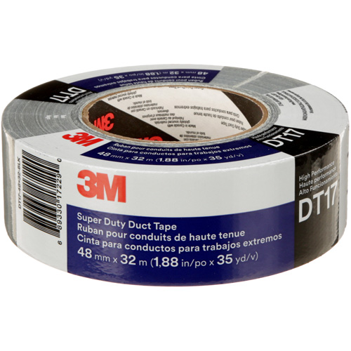DT17 Super-Duty Duct Tape, 17 mils, Black, 48 mm (2") x 32 m (105') Groupe Belzile Dickner