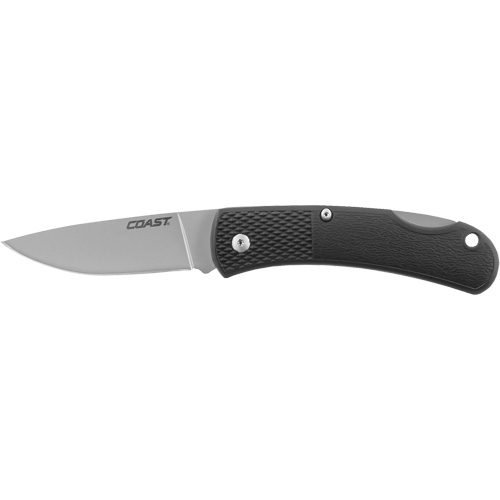 Folding Utility Knife, 2-1/2" Blade, Stainless Steel Blade, Cushion Handle Groupe Belzile Dickner