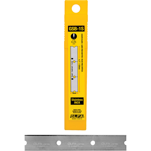 Glass Scraper Replacement Blades, Single Style Groupe Belzile Dickner