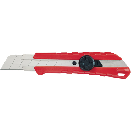 Snap-Off Knife, 25 mm, Carbide, Rubber/Polypropylene Handle Groupe Belzile Dickner
