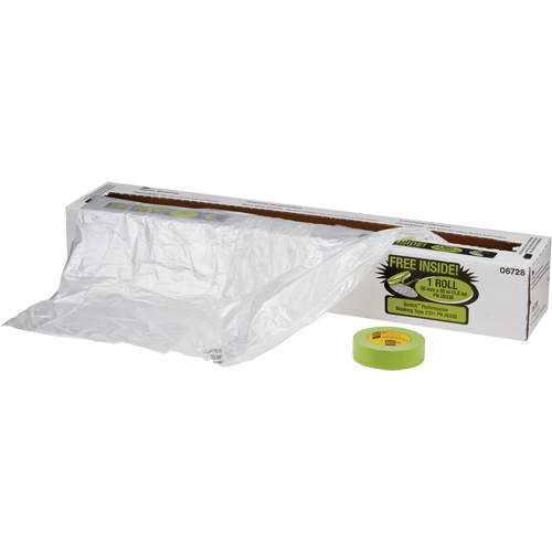 Trousse de pellicule de protection contre les surpulv&eacute;risations et ruban, 400' lo x 16' la, Plastique Groupe Belzile Dickner