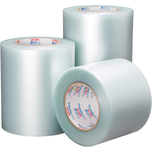 Ruban ultra transparent TransferRite, Polypropyl&egrave;ne, 355,6 mm (14") la x 91,44 m (300') lo, 3,9 mils &eacute;pais Groupe Belzile Dickner