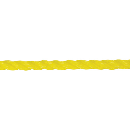 Corde jaune tress&eacute;e 1/4", Polypropyl&egrave;ne, 1300' Groupe Belzile Dickner