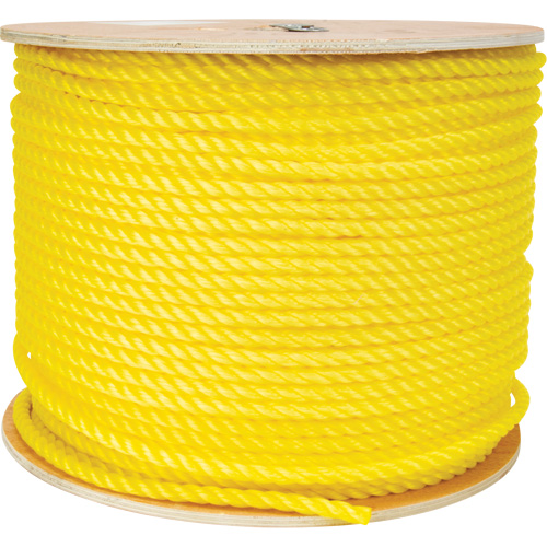 Corde jaune tress&eacute;e 3/8", Polypropyl&egrave;ne, 630' Groupe Belzile Dickner