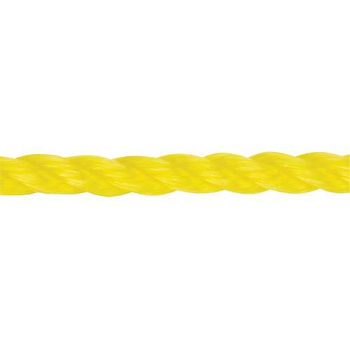 Corde jaune tress&eacute;e 3/8", Polypropyl&egrave;ne, 630' Groupe Belzile Dickner