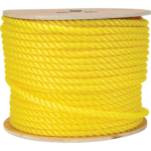 1/2" Braided Yellow Rope, Polypropylene, 335' Groupe Belzile Dickner