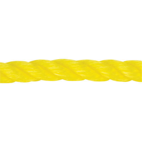 1/2" Braided Yellow Rope, Polypropylene, 335' Groupe Belzile Dickner