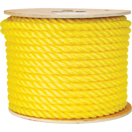 Corde jaune tress&eacute;e 5/8", Polypropyl&egrave;ne, 200' Groupe Belzile Dickner