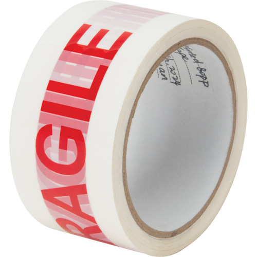 "Fragile" Box Sealing Tape, Hot Melt Adhesive, 2 mils, 48 mm (2") x 100 m (328') Groupe Belzile Dickner