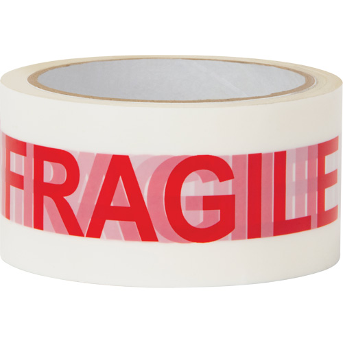 "Fragile" Box Sealing Tape, Hot Melt Adhesive, 2 mils, 48 mm (2") x 100 m (328') Groupe Belzile Dickner