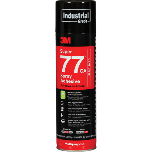 Super 77 Multi-Purpose Spray Adhesive, Aerosol Can Groupe Belzile Dickner