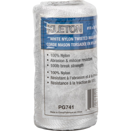 #18 Twisted Mason Rope, Nylon, 260' Groupe Belzile Dickner