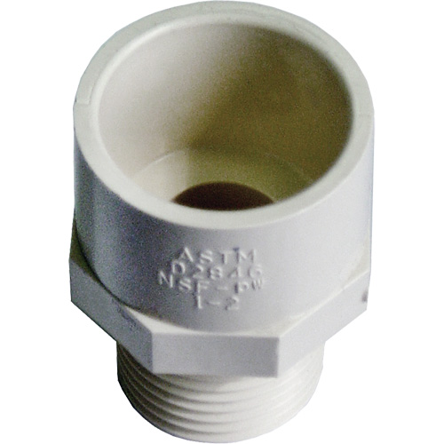 Male Reducing Adapter, Hub x MPT, 1/2" x 3/4" Dia., CPVC Groupe Belzile Dickner