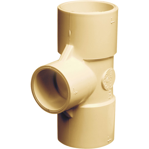 Flowguard Gold&reg; Tee Fitting, Reducing, CPVC, 3/4" x 3/4" x 1/2" Groupe Belzile Dickner
