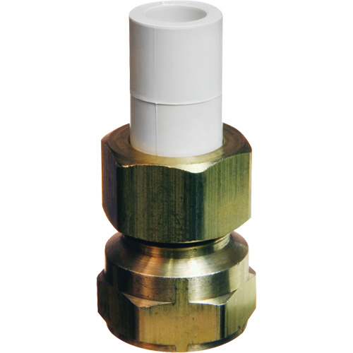 Transition Adapter, 1/2" Dia., Brass/CPVC Groupe Belzile Dickner
