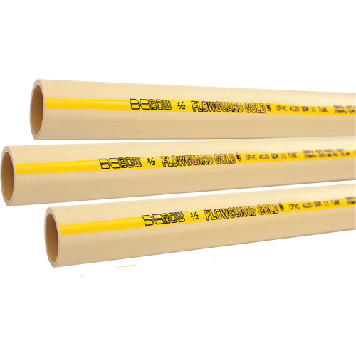 Tuyau pour eau froide ou chaude Flowguard Gold, PVC-C, 10' lo x 1,25" dia. Groupe Belzile Dickner