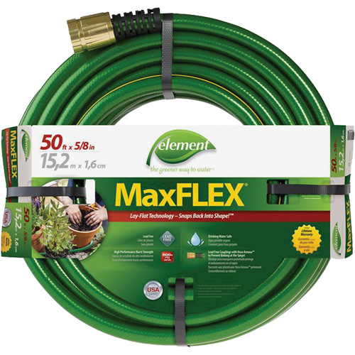 Boyau d'arrosage Element MaxFlex, Copolym&egrave;re, 5/8" dia x 50' Groupe Belzile Dickner