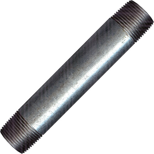 Raccord long, Galvanis&eacute;, 1/2", NPT x NPT Groupe Belzile Dickner
