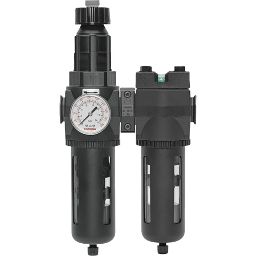 Filtre/d&eacute;tendeur & filtre coalescent Modulair 400 avec bol standard & drain manuel, 3/4" NPTF, 150 psi, Capacit&eacute; de 9,13 oz liq. Groupe Belzile Dickner