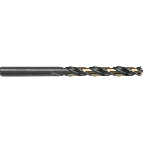 Two-Tone Jobber Drill Bit, High Speed Steel, 33/64", 6-5/8" L, 4-13/16" Flute, 135° Point Angle Groupe Belzile Dickner