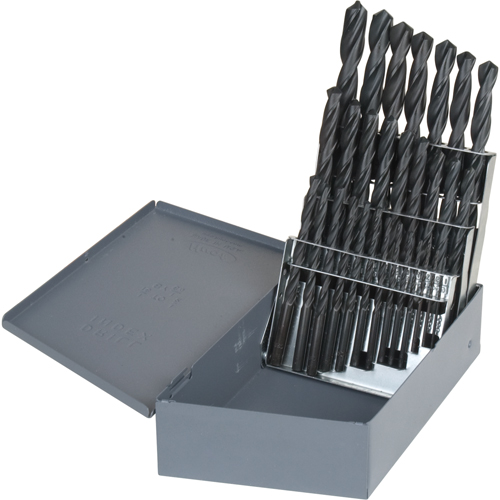 Hyper Jobber Length Drill Bit Set, 26 Pieces, High Speed Steel Groupe Belzile Dickner
