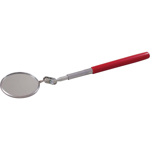 Inspection Mirror, Circular, 2-1/4" L x 2-1/4" W, Telescopic Groupe Belzile Dickner