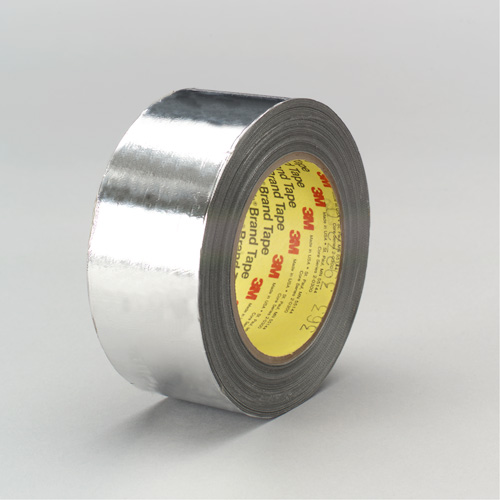 High-Temperature Aluminum Foil/Glass Cloth Tape, 12 mm (1/2") W x 33 m (108') L Groupe Belzile Dickner