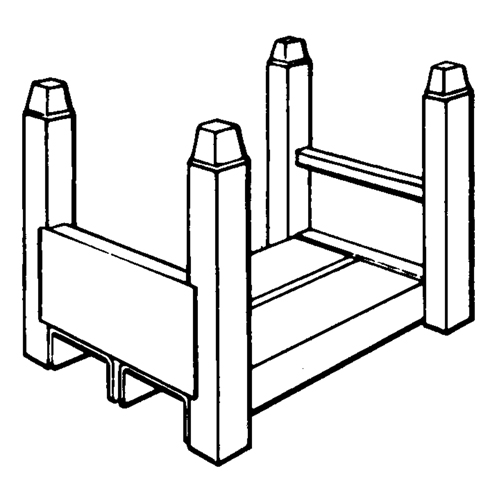 Supports empilables mobiles, 15" la x 22" p, Capacit&eacute; de 5600 lb Groupe Belzile Dickner