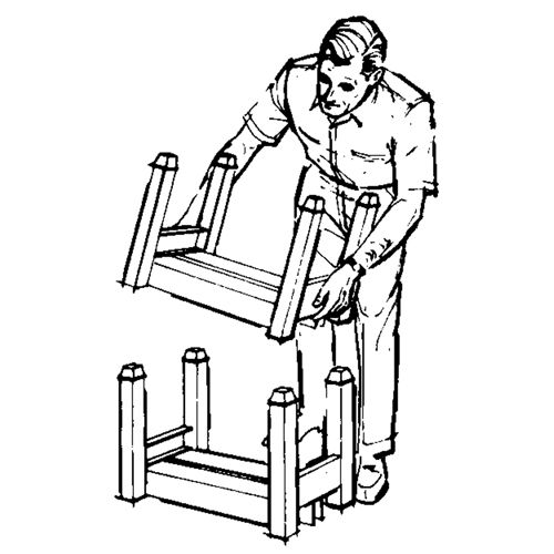 Supports empilables mobiles, 12" la x 16" p, Capacit&eacute; de 2500 lb Groupe Belzile Dickner